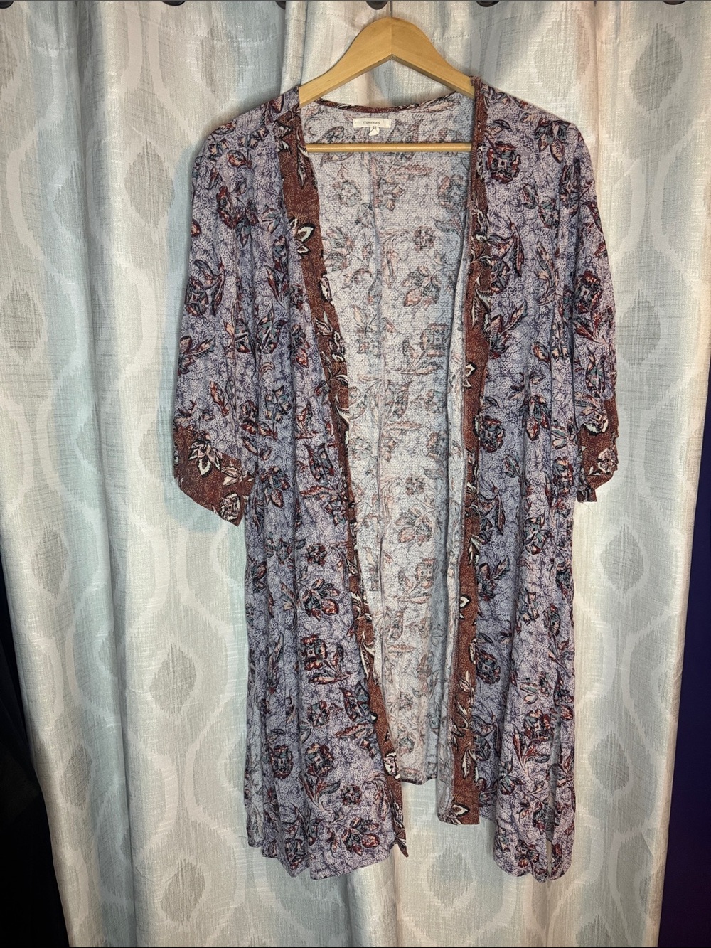 Maurices Kimono Purple Size 1X